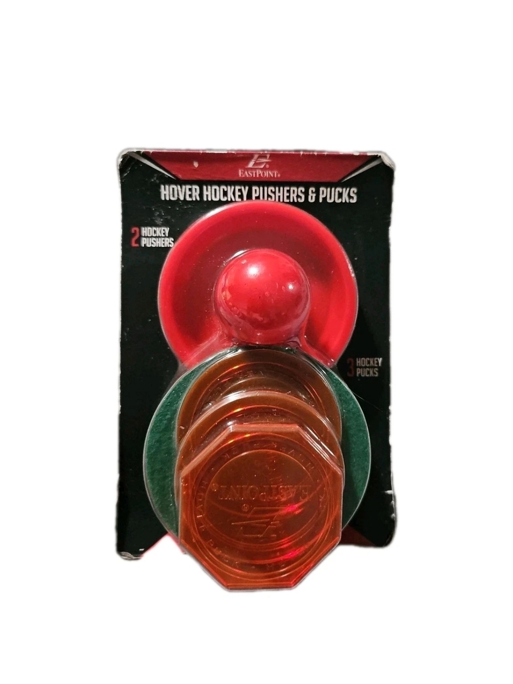 EastPoint Hover Hockey Pushers & Pucks - Red